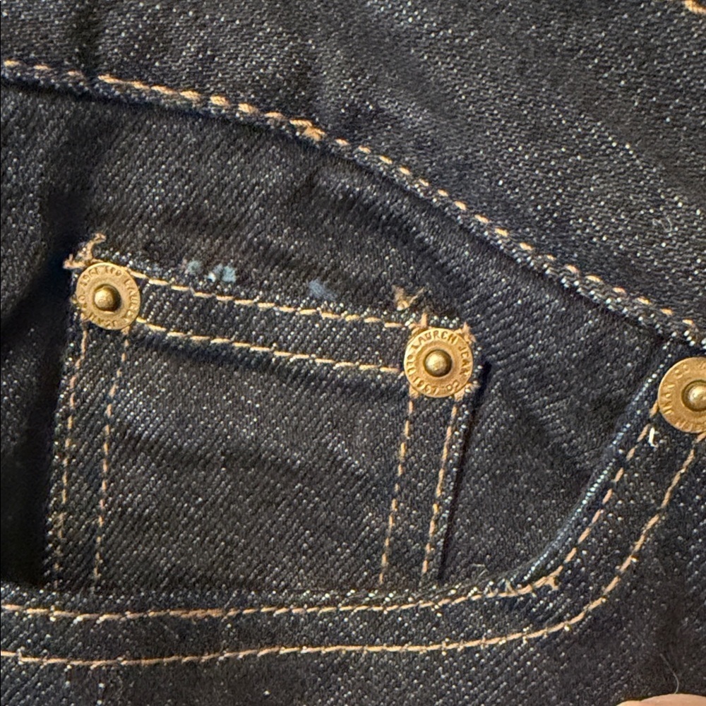 Lauren Ralph Lauren Dark Classic Bootcut Womens 4 Jeans Preppy - Picture 3 of 7